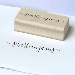 Signature Elegant Personalised Rubber Stamp