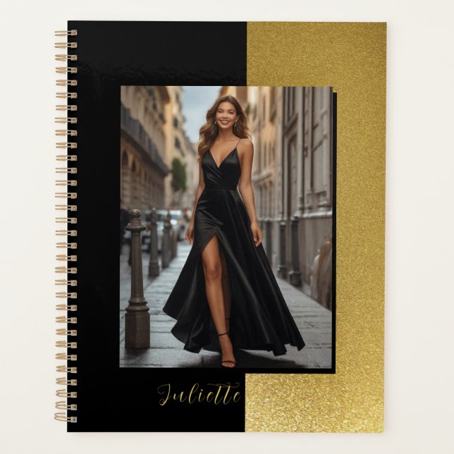 Signature Gold Custom Photo Talent Planner (Front)