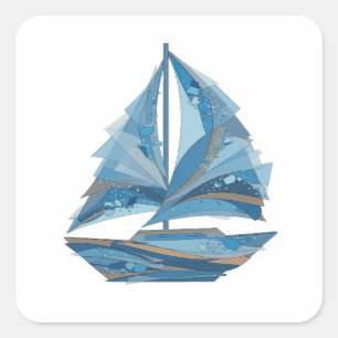 Signature Gray ICE BREAKER Vinyl Style Square Sticker
