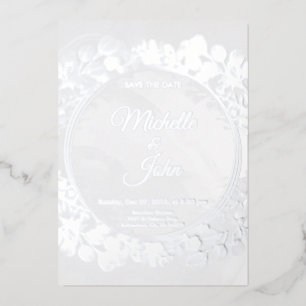 Signature Greeny  Wedding Invitation Floral 