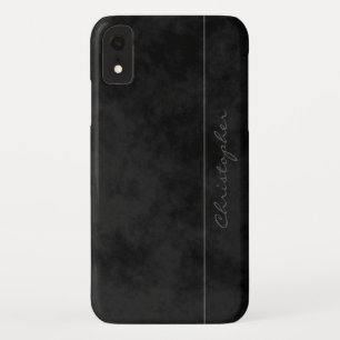 Signature Mottled Black Handsome iPhone XR Case