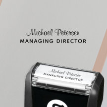 Signature name job title personalized