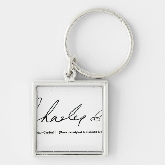 Signature of Charles II Key Ring (Front)