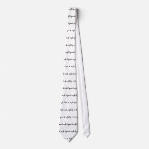Signature of Famous Artist Michelangelo Tie