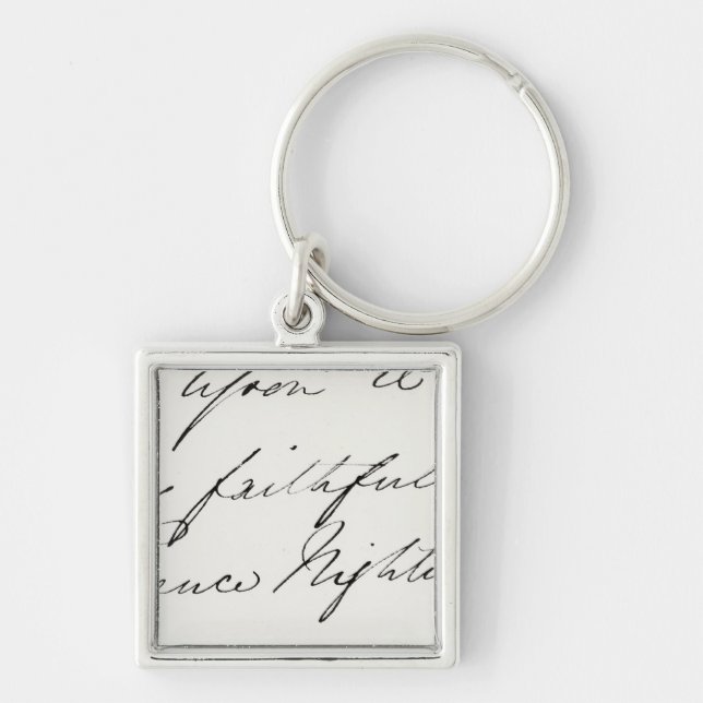 Signature of Florence Nightingale Key Ring (Front)