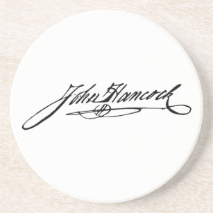 Signature of Founding Father John Hancock Coaster