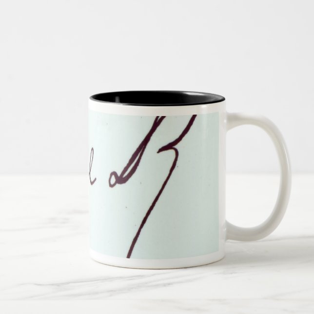 Signature of George II Two-Tone Coffee Mug (Right)