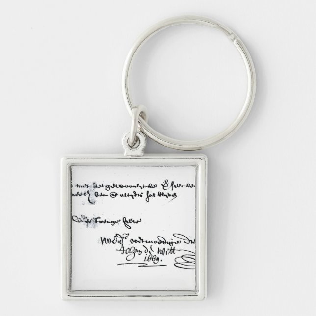 Signature of Johan de Witt Key Ring (Front)
