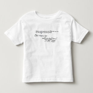 Signature of Johan de Witt Toddler T-Shirt
