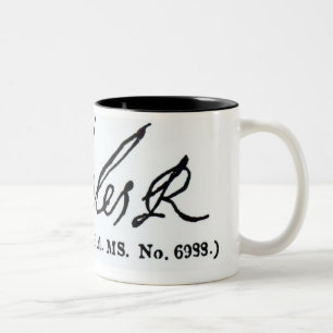 Signature of King Charles I Two-Tone Coffee Mug