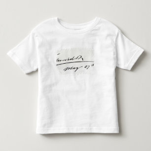 Signature of King Edward VII, May 29th 1906 Toddler T-Shirt