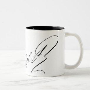 Signature of King George III Two-Tone Coffee Mug