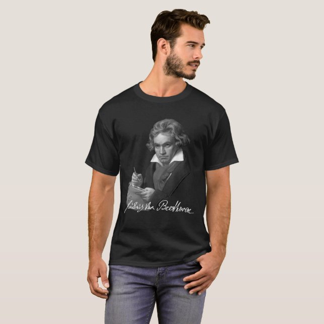 Signature of Ludwig Van Beethoven T-Shirt (Front Full)