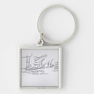 Signature of Queen Elizabeth I Key Ring