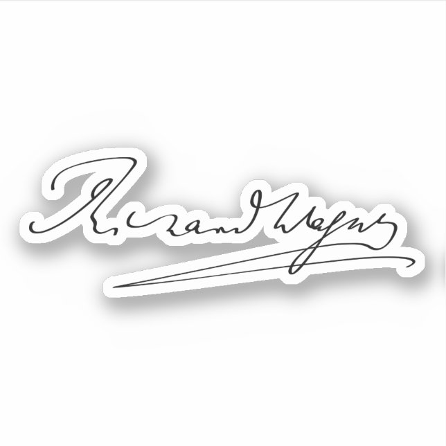 Signature of Richard Wagner (Front)