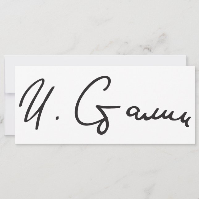 Signature of Soviet Union Premier Joseph Stalin (Front)