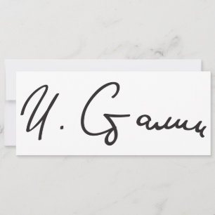 Signature of Soviet Union Premier Joseph Stalin