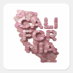 Signature Pink CALIFORNIA Craft Sticker