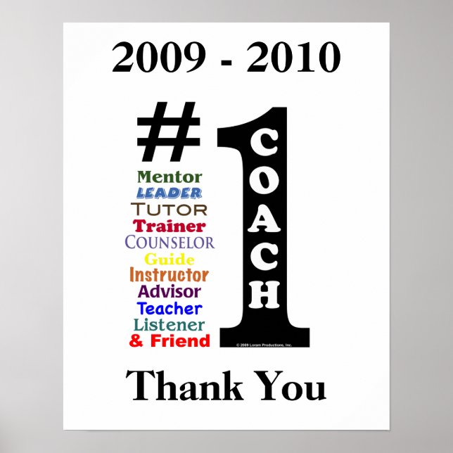 Signature Poster for #1 Coach (Front)