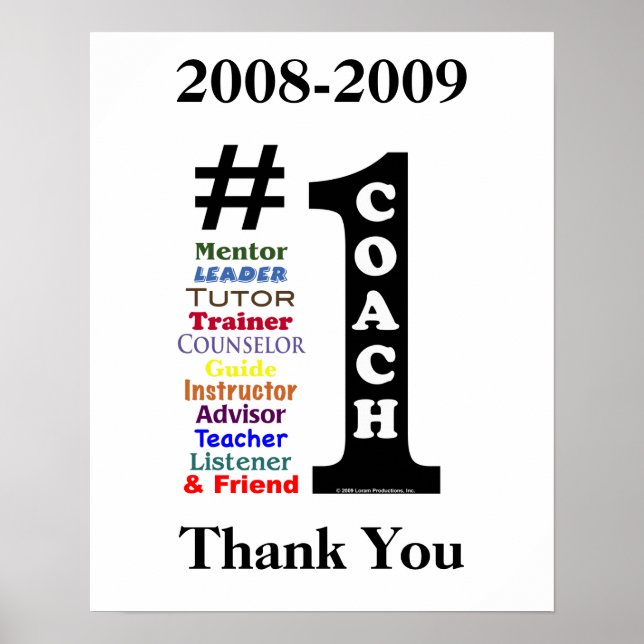 Signature Poster for #1 Coach (Front)