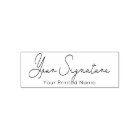 Signature + Printed Name Self-Inking Rubber Stamp