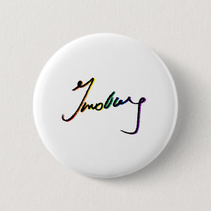 Signature Ruth Bader Ginsburg Pride Rainbow - LGBT 6 Cm Round Badge