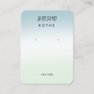 Signature Script Gradient Earring Business Card