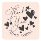 Signature Script Hearts Order Customer Thank You C