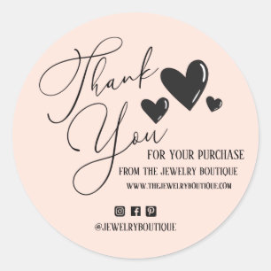 Signature Script Hearts Order Etsy Home Crafter Cl Classic Round Sticker