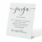 Signature Script Jenga Wedding Guestbook