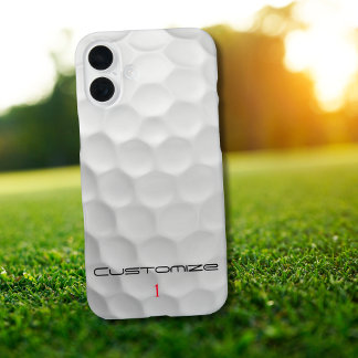 Signature Series 1 Personalised Golf Ball Gifts iPhone 16 Plus Case