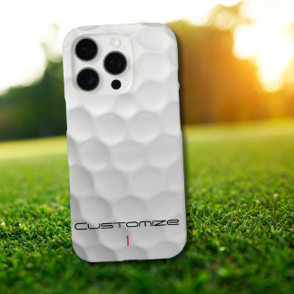 Signature Series 1 Personalised Golf Ball Gifts iPhone 16 Pro Case