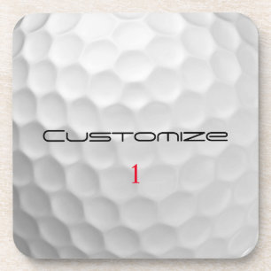 Signature Series 1 Personalised Golf Ball Gifts Coaster