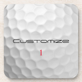 Signature Series 1 Personalised Golf Ball Gifts Coaster