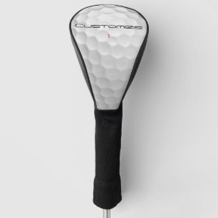 Signature Series 1 Personalised Golf Ball Gifts Head Cover
