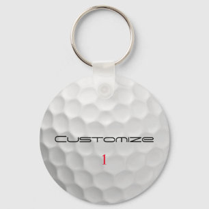 Signature Series 1 Personalised Golf Ball Gifts Key Ring
