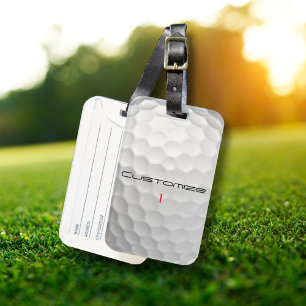 Signature Series 1 Personalised Golf Ball Gifts Luggage Tag
