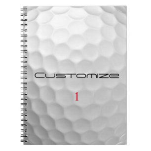 Signature Series 1 Personalised Golf Ball Gifts Notebook