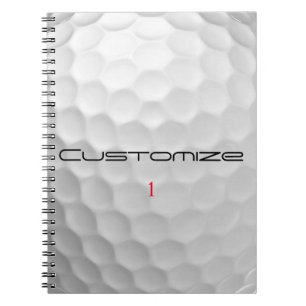 Signature Series 1 Personalised Golf Ball Gifts Notebook