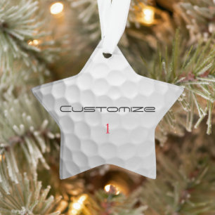 Signature Series 1 Personalised Golf Ball Gifts Ornament
