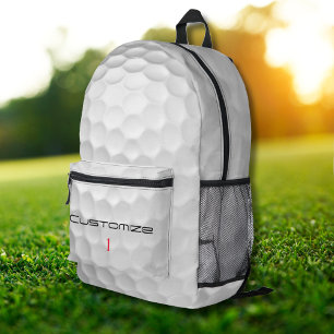 Signature Series 1 Personalised Golf Ball Gifts Printed Backpack