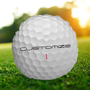 Signature Series 1 Personalised Golf Ball Gifts Round Cushion