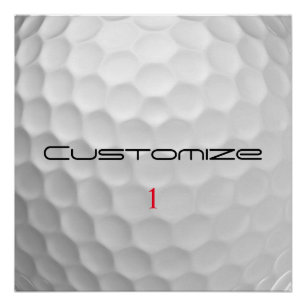 Signature Series 1 Personalized Golf Ball Gifts Poster