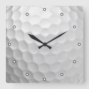 Signature Series Golf Ball Gifts Square Wall Clock