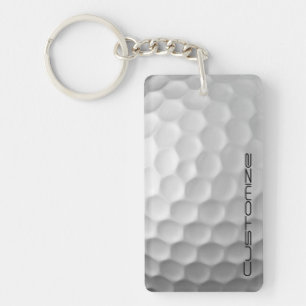 Signature Series Personalised Golf Ball Gifts Key Ring