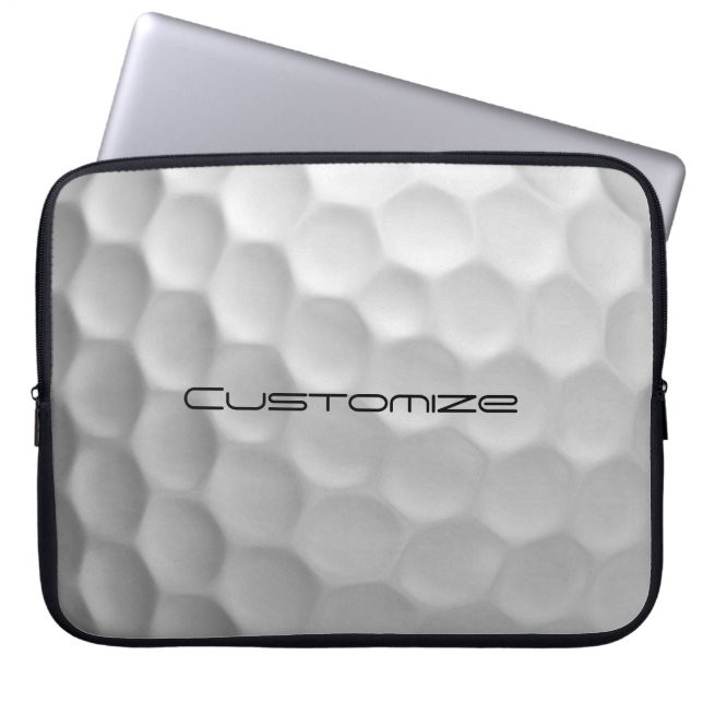 Signature Series Personalised Golf Ball Gifts Laptop Sleeve (Front)