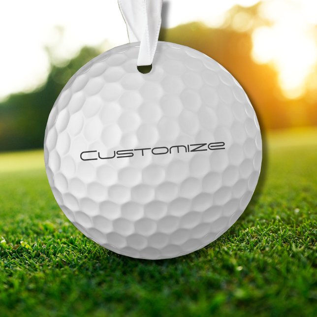 Signature Series Personalised Golf Ball Gifts Ornament (Creator Uploaded)