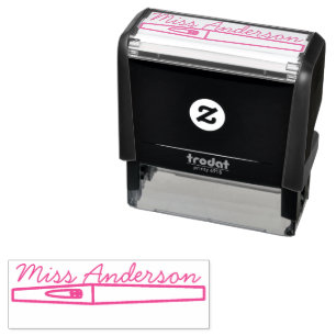 Signature Stamp   Flair Pen Custom Teacher Name 