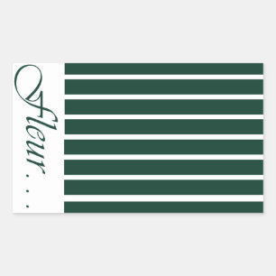 Signature Stripe Closure Sticker Tropical Modern