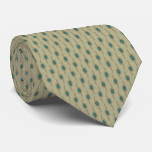 Signature Turquoise Macro Dots Pattern Necktie